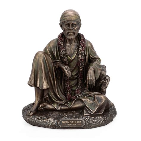 Buy Collectible India Lord Sai Baba Idol Bronze Sainatha Sri Sai Om ...