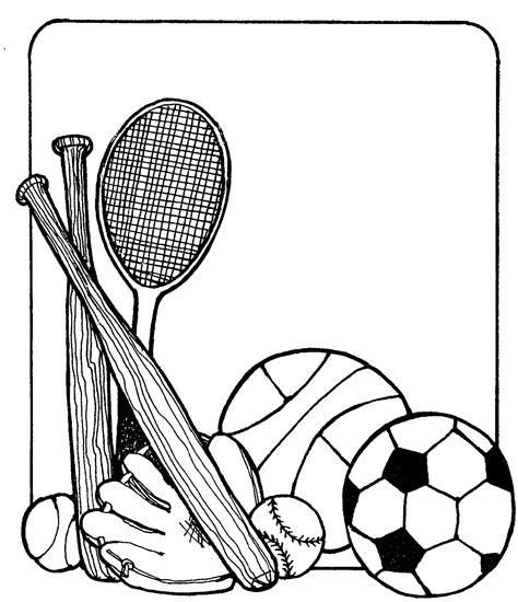 Sport Clip Art Black And White
