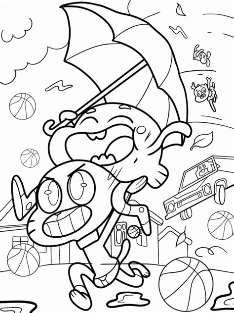 The Amazing World of Gumball Coloring Pages 🎨🌟 - Coloringpagesforkids.net