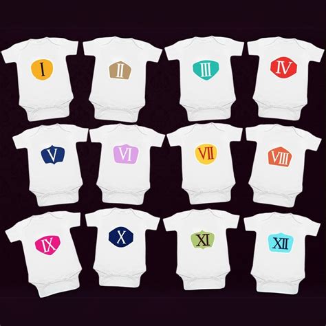 Baby First 12 Month Onesies/Bodysuit Set - Monthly Onesies Boy