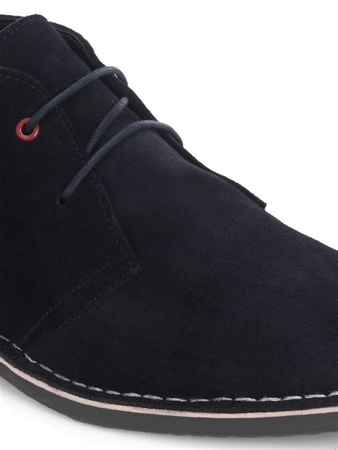 CARLO ROMANO BY WASAN NAVY BLUE COLOR LEATHER BOOT FOR MEN – Carlo Romano