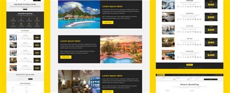 Image result for Hotels Website HTML Code