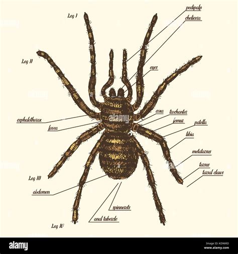 Parts Of A Spider Parts Of A Spider Black White Spider Real Spiders ...