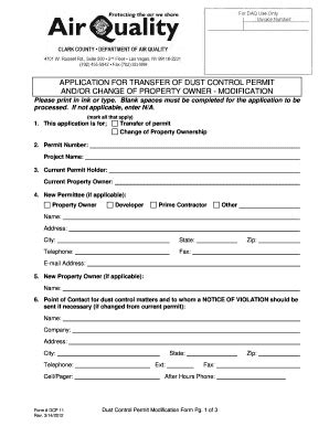 Fillable Online clarkcountynv Grading Permit Application Form BPA006 ...