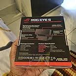 ASUS ROG Eye S Full HD 60 fps Webcam with AI-Powered, Noise-canceling ...