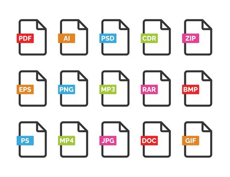 Image result for File Format Icon Set