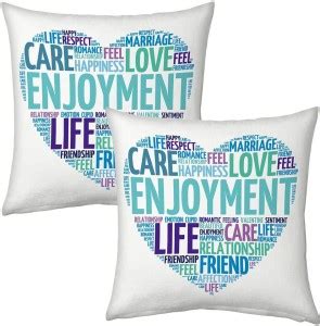 Great Art Microfibre Alphabetics Print Decorative Cushion Pack of 2 ...