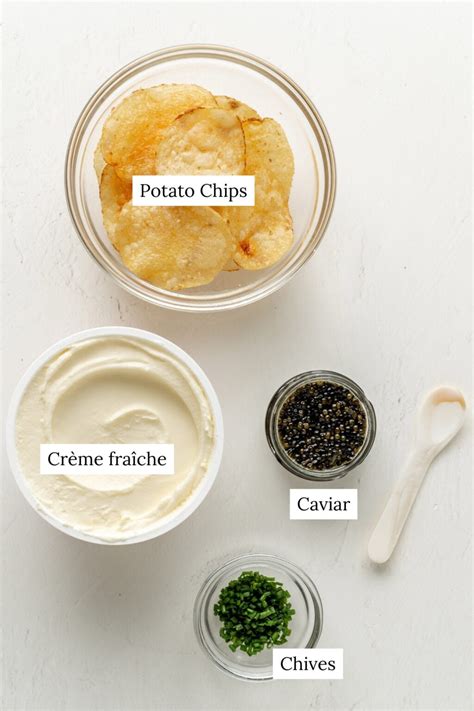 Caviar And Creme Fraiche Potato Chips