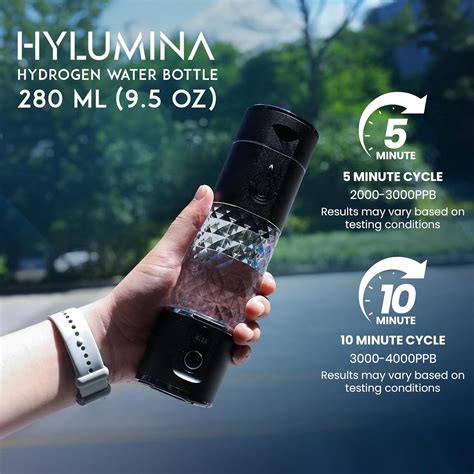 Hylumina Hydrogen Water Bottle Generator with SPE/PEM & OLED India | Ubuy
