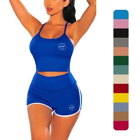 Women's Workout Set Women's 2 Piece Workout Sets - Sleeveless Top & Low ...