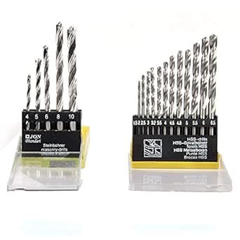 XDLB HSS Drill Bit 13pcs Set and 5pcs RCC High Speed Steel Drill Bits ...