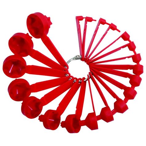 Torx Lehre, 20-tlg, E1xT5-E30xT70 | Gewinde- und Fühlerlehren | Mess ...