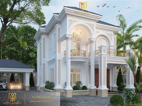 Home Design - Exterior Design - Neo Classical Style Villa - ML - Villa ...