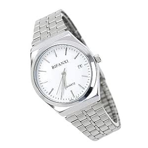 Buy FULAIDA® Steel Band Quartz Watch with Blue Dial Waterproof Design ...