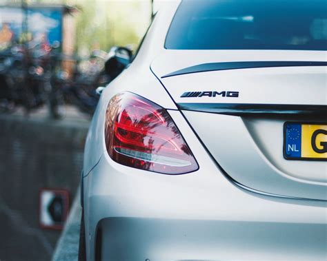 Download wallpaper 1280x1024 mercedes benz, amg, rear view, silver ...