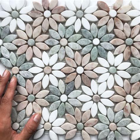 Cressida ii royal white and brass waterjet marble mosaic – Artofit