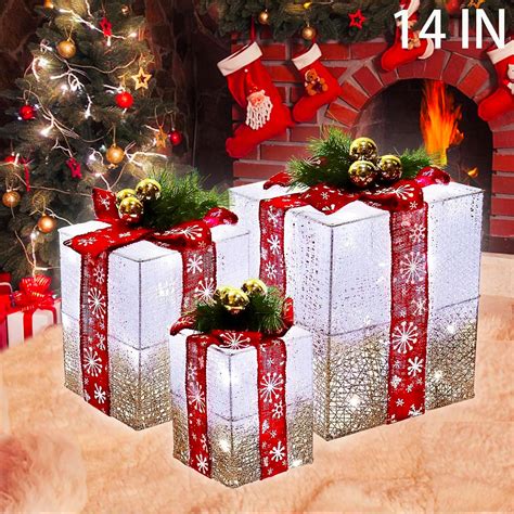 Amazon.com: Super Large 14inch Christmas Decorations Set of 3 Christmas ...