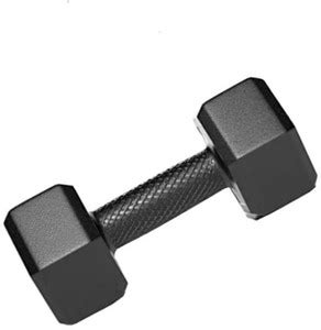 NST Fitness Dumbbell Gym Hexa PVC Dumbbell ( 5 kg X 1 ) Fixed Weight ...