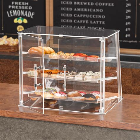 Amazon.com: Invisibiliter 3 Tray Acrylic Pastry Display Case ...