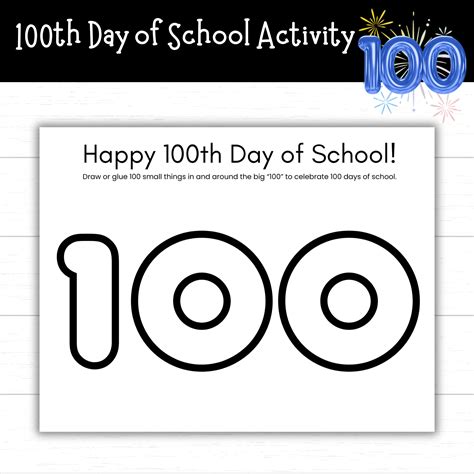 Printable 100th Day of School Activities (3 Sets) - Mom. Wife. Busy Life.