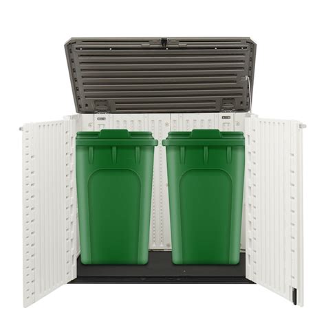 Winado Deck Box 28.7-in L x 49.2-in 250-Gallons White Plastic Deck Box ...