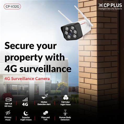 CP PLUS 3MP 4G Sim Card Supported Outdoor Smart Bullet Camera | Support ...