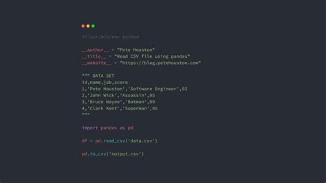 Pandas Read CSV File 的图像结果