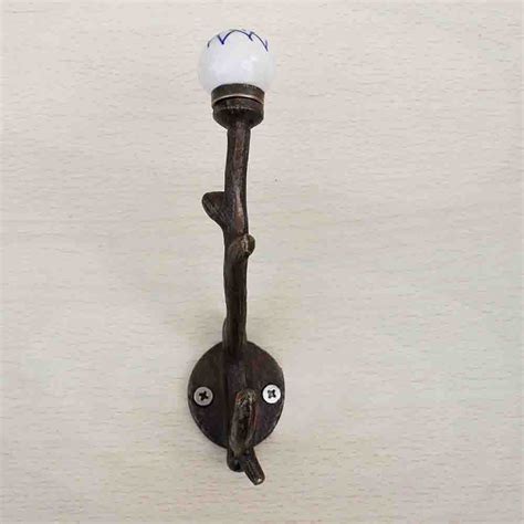 Navy Blue Floral Tree Hook-EHG-17
