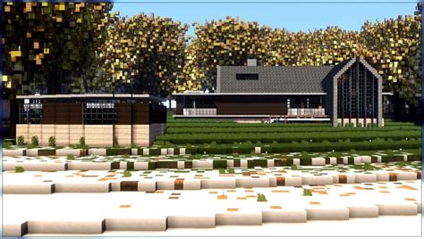 Image result for Minecraft Modern Barn House Tutorials