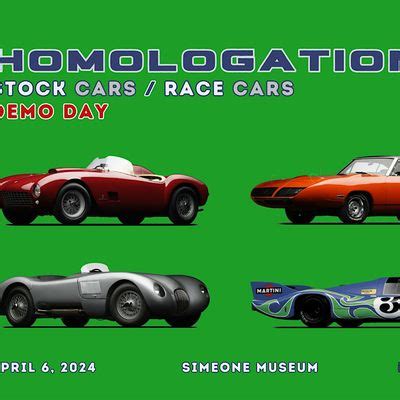 Homologation; STOCK cars/RACE cars Demo Day, Simeone Foundation ...