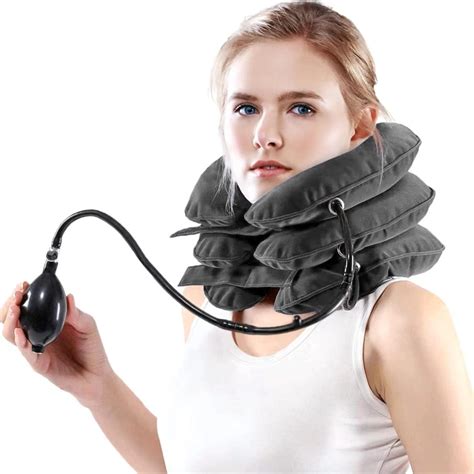 Amazon.com: Neck Stretcher, Neck Traction Device, Cervical Traction Device for Neck Pain Relief ...