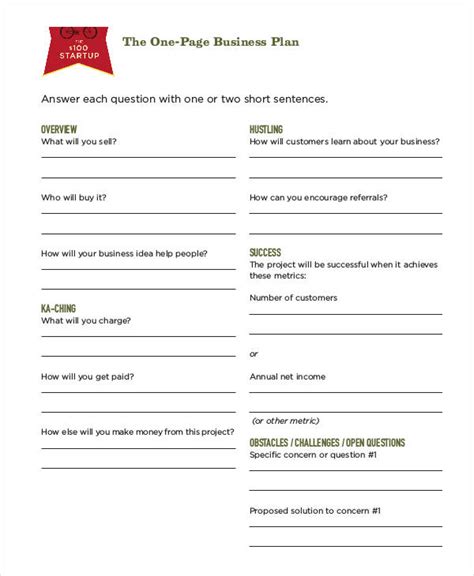 Simple Basic Business Plan 的图像结果