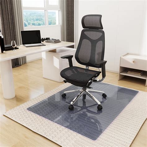 [Tempered Glass] Glass Floor Mat for Office Chair, 36" x 46" Heavy Duty ...