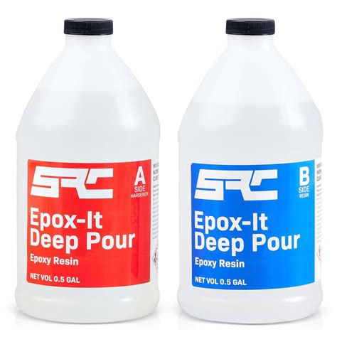 SPRESIN Epox-It Deep Pour Kit, 1 Gal (0.5-Gal Part A + 0-5 Gal Part B ...