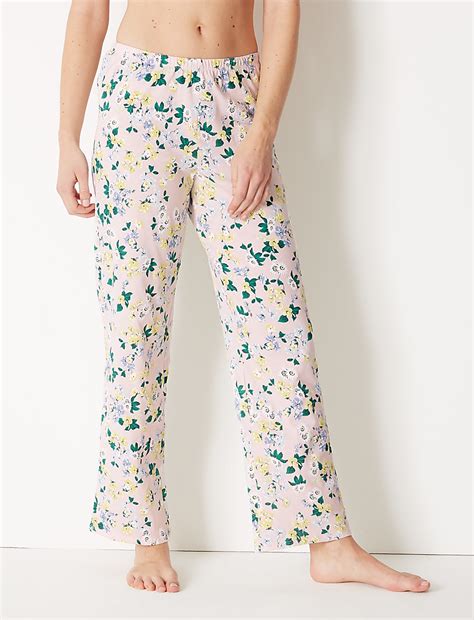 Buy Pure Cotton Floral Pyjama Set at Marks & Spencer