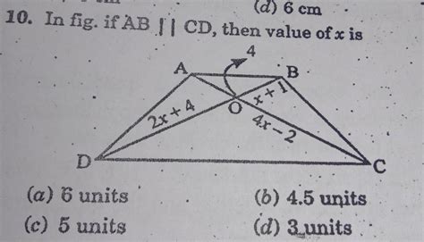 in fig. if ab parallel cd then value of x is - Brainly.in