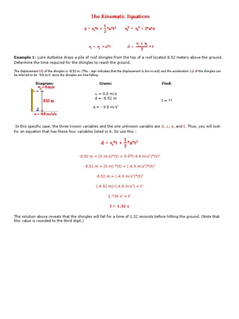 Image result for Sample Problem for Free Fall Throw Down