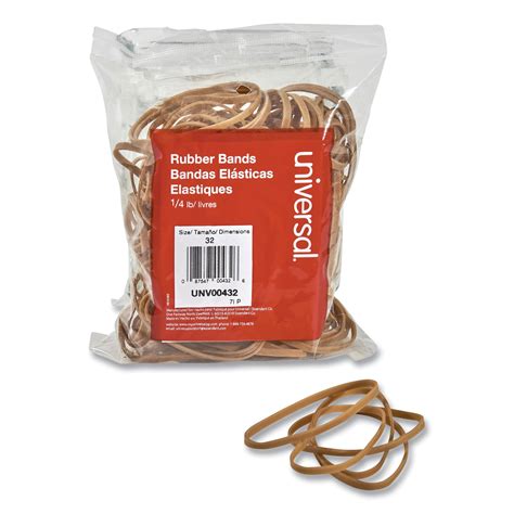 Universal Rubber Bands, Size 32, 3 x 1/8, 205 Bands/1/4lb Pack ...