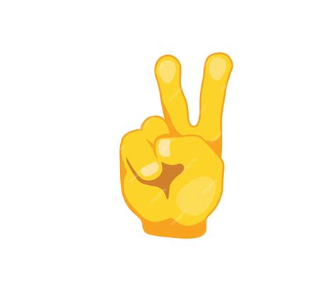 Peace Sign Emoji Transparent