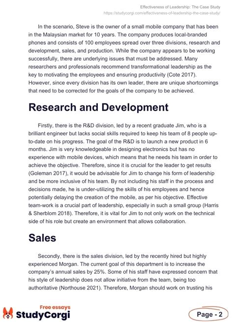 Image result for Leadership Case Study Examples