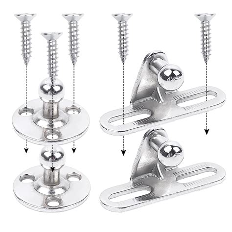 OTUAYAUTO Gas Strut Mounting Brackets - 10mm Ball Stud with Screws ...