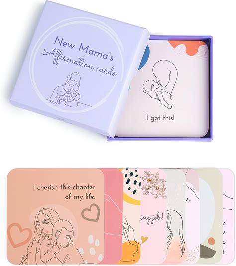 31 New Mom Affirmation Cards for Post Partum Self Care with Empowering ...