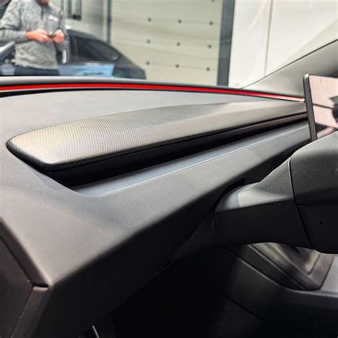 Carbon Fiber Dashboard for Tesla Model 3 Highland 2024+ / Model Y 2025 ...