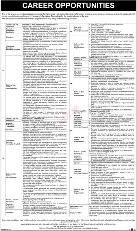 Latest Commercial Bank Karachi Job 2022 2026 Job Advertisement Pakistan