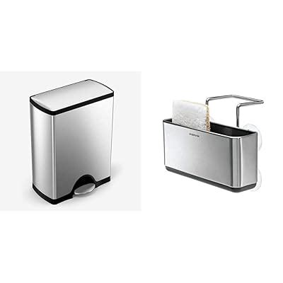 Buy simplehuman 50 Liter 13.2 Gallon Rectangular Kitchen Step Trash Can ...