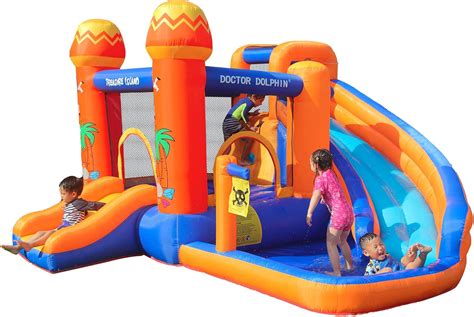 Buy Inflatable Water Slide, Toddle Bouncy House with Blower, Water ...