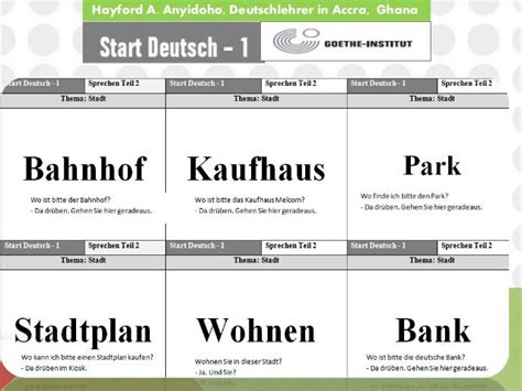A1 Sprechen Teil 2 Practice 的图像结果