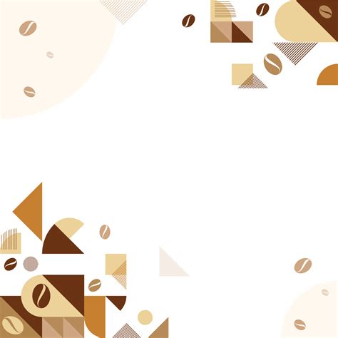 Vector aesthetic coffee geometric background 18751206 Vector Art at ...