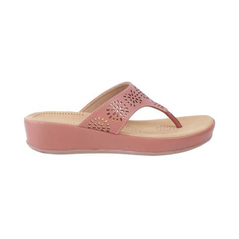Buy Mochi Women Peach Casual Slippers Online | SKU: 44-1420-80-36 ...