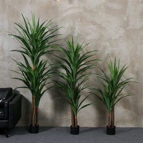 FLOWORLD Dracaena Silk Plant Corn Stalk 5ft Tall Faux Plants Indoor ...